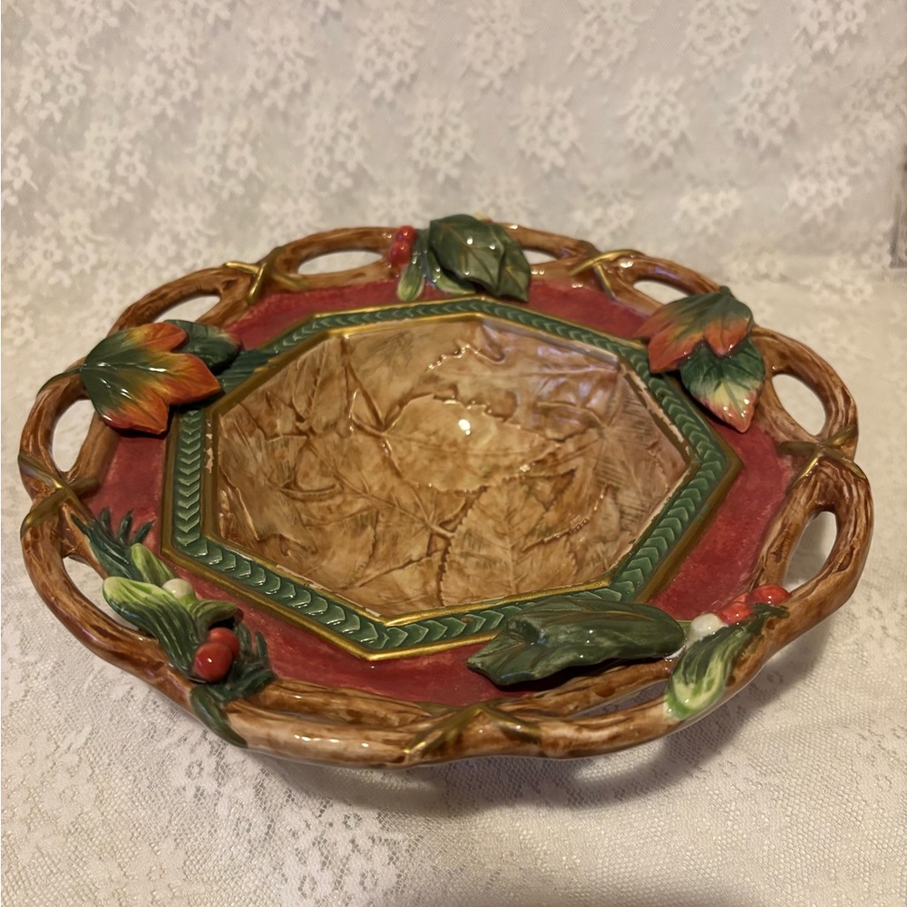 Fitz & Floyd Classic Christmas/Fall Bowl